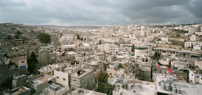 Bird's eye view of Dheisheh Refugee Camp